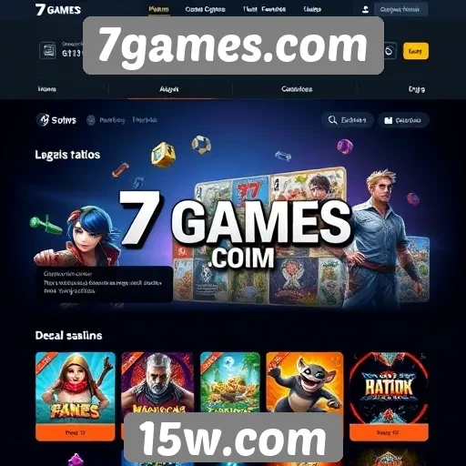 Experiência de usuário no site 7games com navegação intuitiva