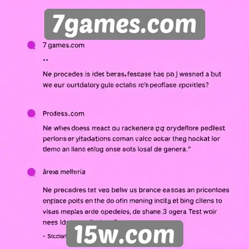 Feedback dos usuários sobre 7games.com e suas funcionalidades